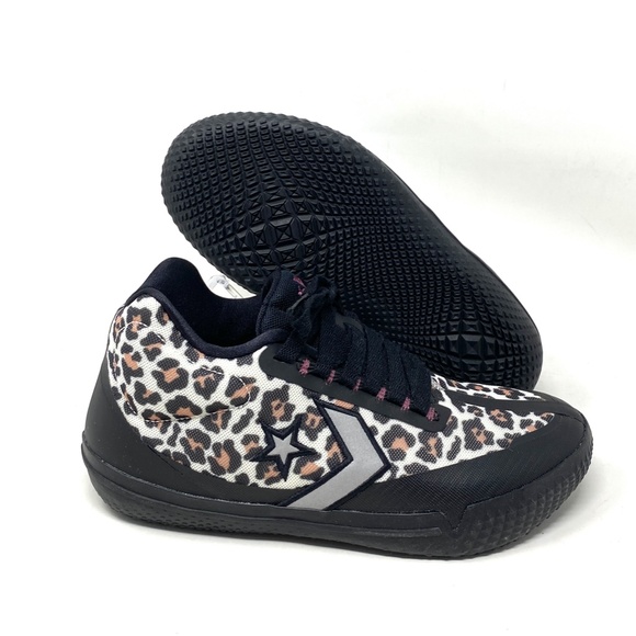 Converse All Star BB EVO Leopard Print Mid Canvas Women's Sneakers Size 172180C - Picture 4 of 10
